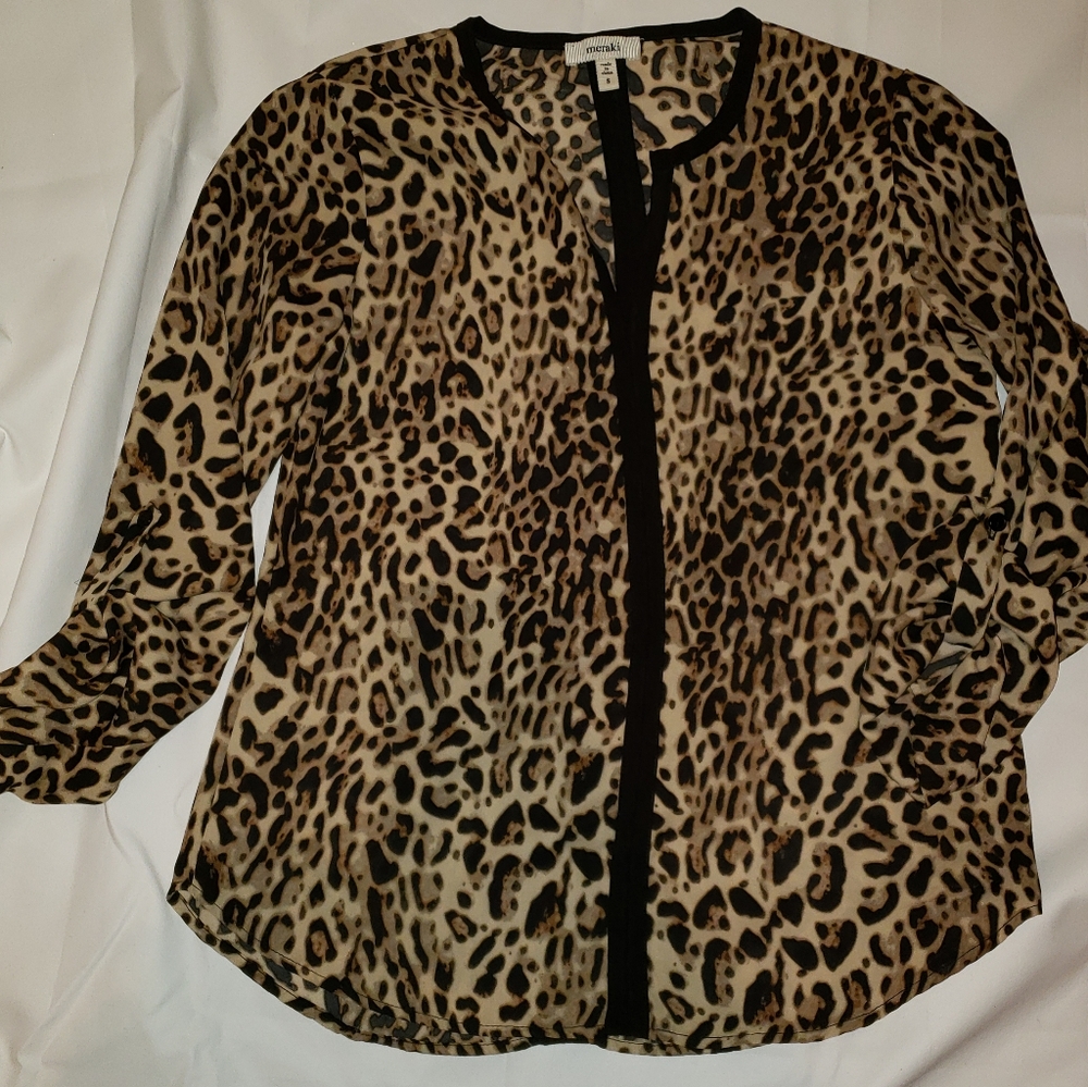 Leopard print blouse